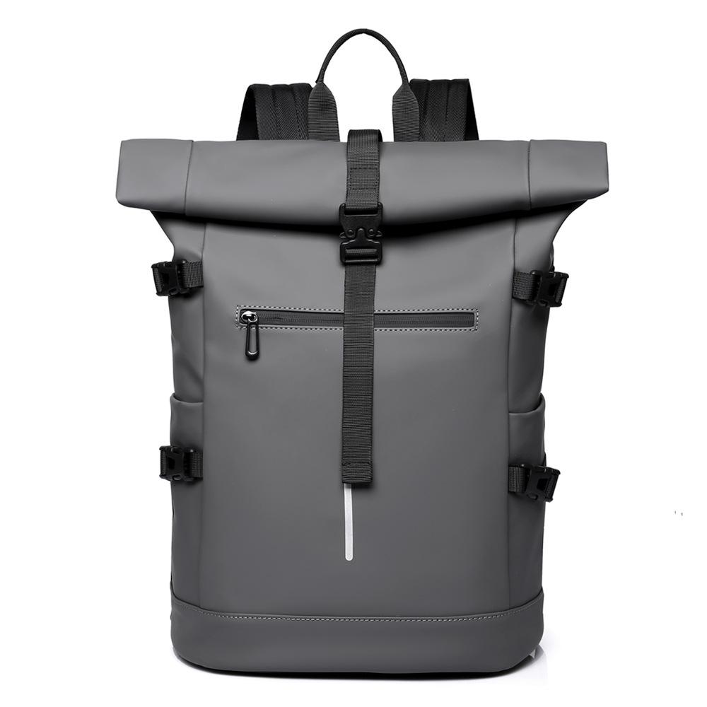 Roll-up Bag, Men's Backpack, Commuter Single-shoulder Bag, Trendy Single-shoulder Commuter Large-capacity Backpack