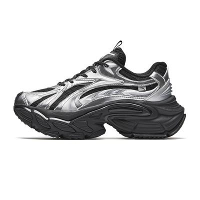 Star Moon 3 Механические туфли Модные повседневные женские кроссовки Черные Серебристые 922548891-2