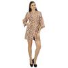 Women Short Robe Cotton Wrap Printed Getting Ready Robe