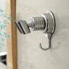 Bathroom Wall Mount Bracket Strong Suction Cup Adjustable Shower Head Holder Chrome Finish Modern Design Easy Installation