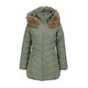 Women's Fashion Solid-Color Mid-Length Cotton Coat / Down-Filled Cotton Jacket / Thickened Slim-Fit Cotton Outerwear