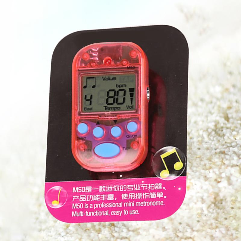 Electronic Metronome Mini Professional 2 Channel Headphone Output for Guitar Piano Violin M50