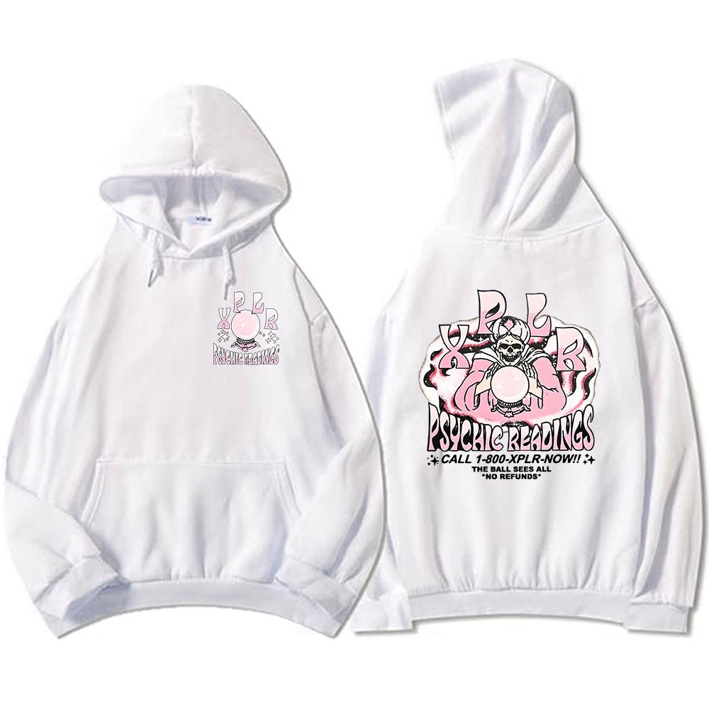 Psychic Readings Xplr-r Толстовки с капюшоном Sam and Colby Розовые толстовки с графическим принтом Унисекс Уличная одежда в стиле хип-хоп