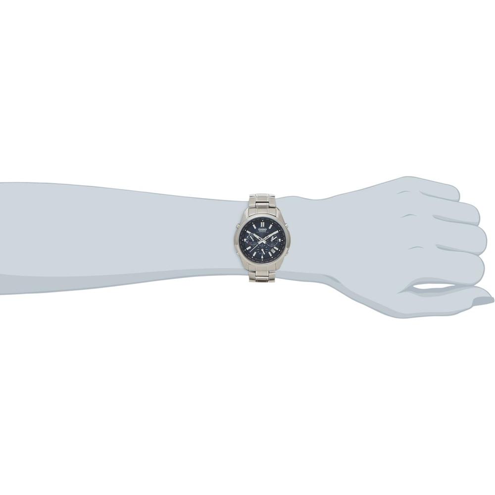 Casio Мужские Радиоуправляемые Солнечные Часы Серебристо-Синие Liw M610d 2ajf
