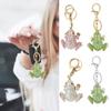 Creative Frog Pendant Keychain Sparkling Rhinestones Inlaid Car Keyring Backpack Bag Charm Keychain Accessories
