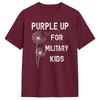 Purple Up For Military Kids TShirt Summer Month Of The Military Child Cotton T Shirts For Unisexs Print Tee Shirt Clothes