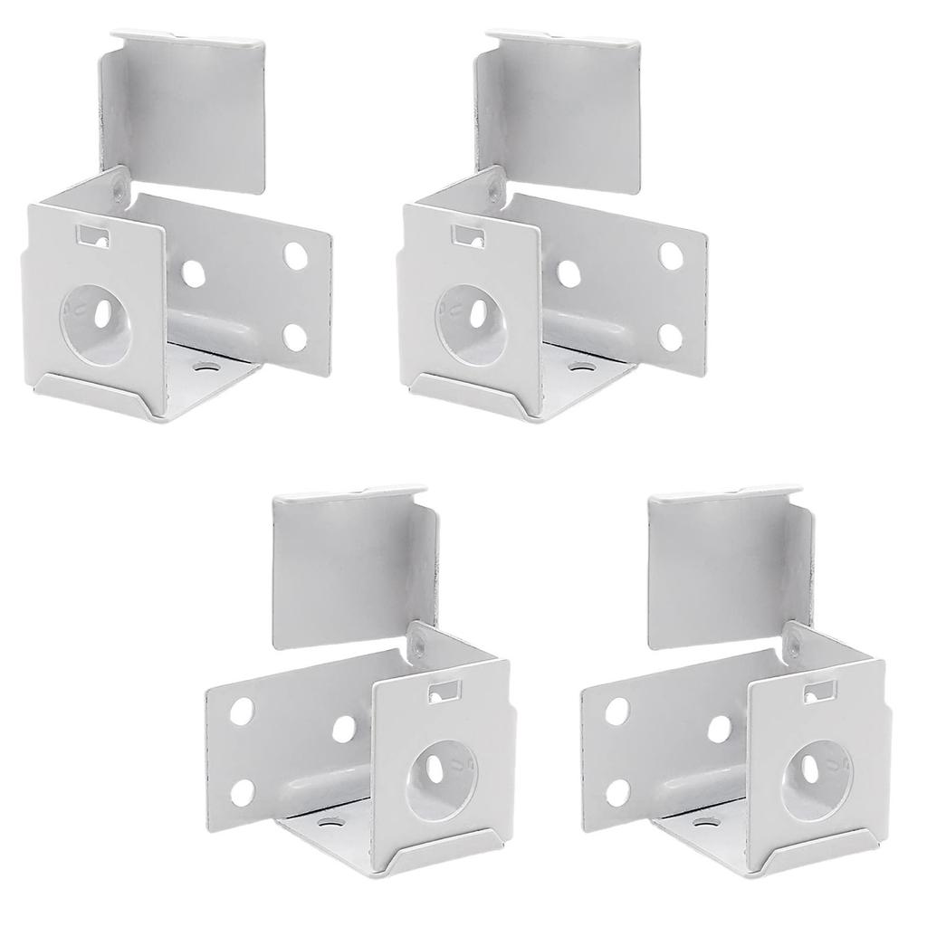 4 шт. белых металлических кронштейнов для крепления жалюзи для оконных жалюзи шириной 1 дюйм, простая установка