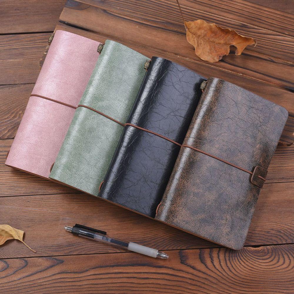 Stationery Leather Notebook Portable Notepad Business Diary Book  Office
