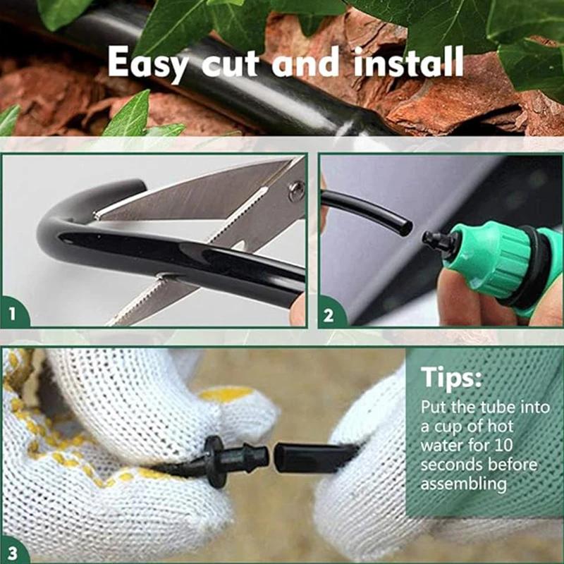 5 м DIY Садовая капельная система полива Распределительная трубка Линия полива Садовый капельный шланг для полива