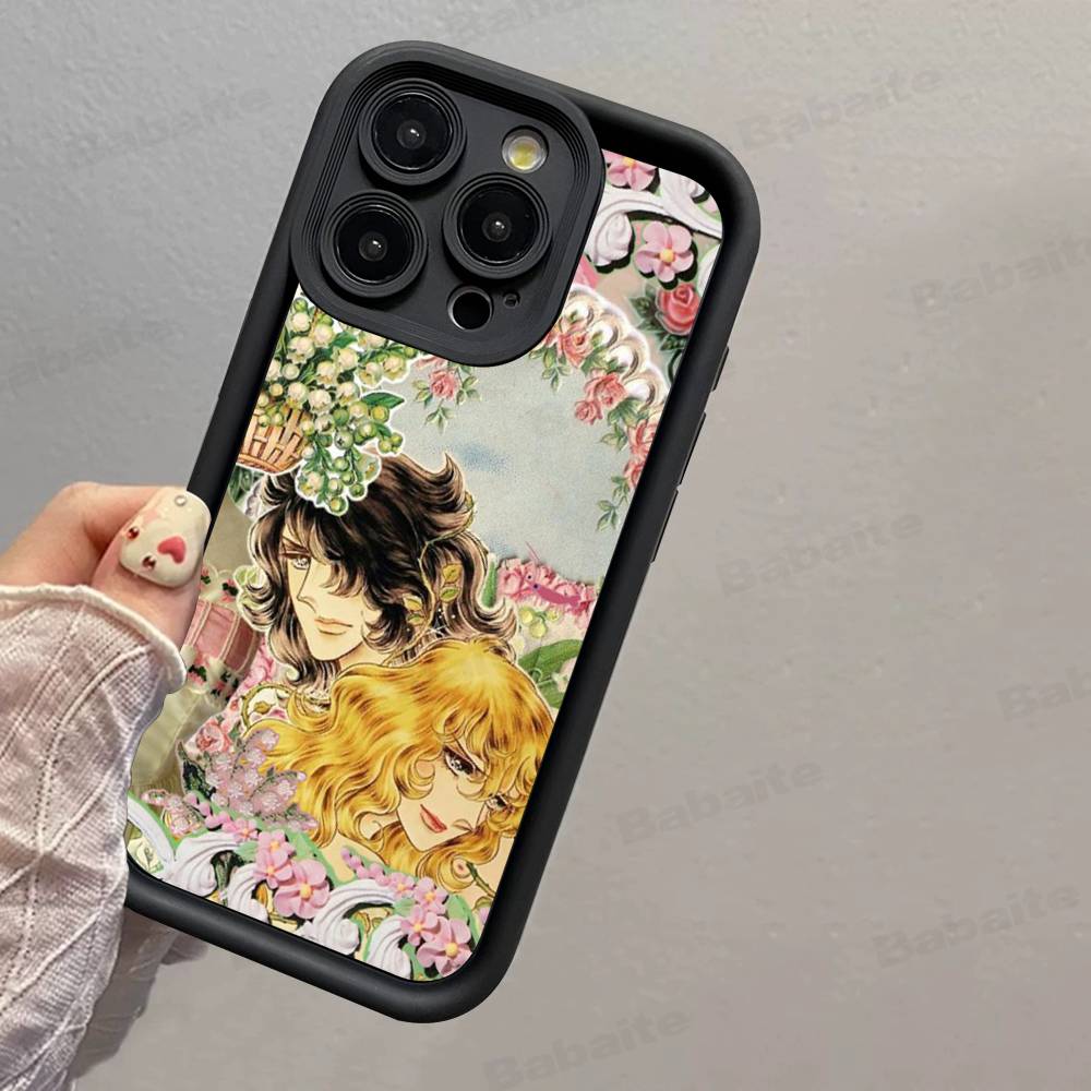 Classic Anime The Rose Of Versailles Phone Case For IPhone 17 16 15 14 13 12 11 Pro Max Mini Plus Soft TPU Back Cover