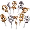 1PC For Anniversary Birthday Ornament 0-9 Digital Cake Topper Decoration Cake Candles Party Supplies