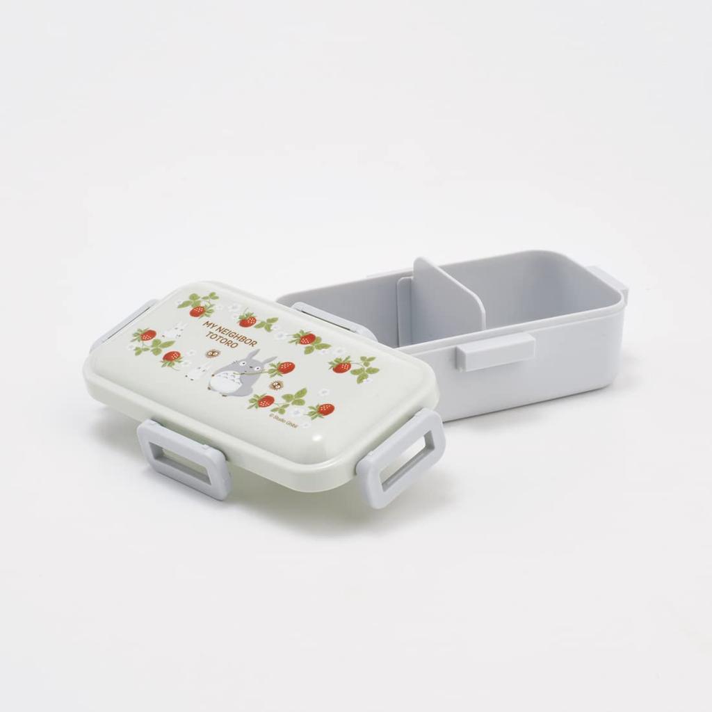 Skater Bento Single Made In Dishwasher and Microwave Ghibli Totoro Raspberry Box, 530ml, Tier, Japan, Leak-Resistant, 4-Point Lock, Safe, Design,