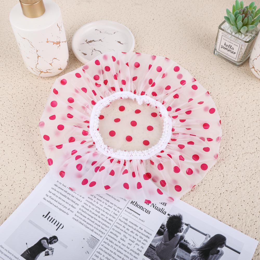 Водонепроницаемая одноразовая шапочка для душа и ванны для женщин - утолщенная, увеличенная и противодымная конструкция