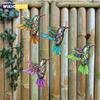 Iron Art Hummingbird Hardware Handicraft Pendant Metal Wall Art Decor Garden Decoration Home Decor Wall Art Hang Fence Farmhouse
