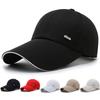 Spring and Autumn New Baseball Cap Shade Sunscreen Men's Cap Canvas Extended Brim Cotton Polyester