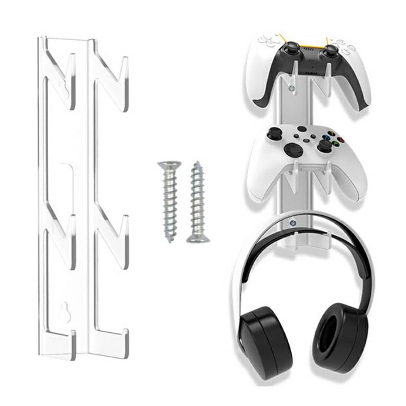 Настенная подставка для игрового контроллера IPLAY для PS5/PS4/Xbox/Switch, держатель для наушников