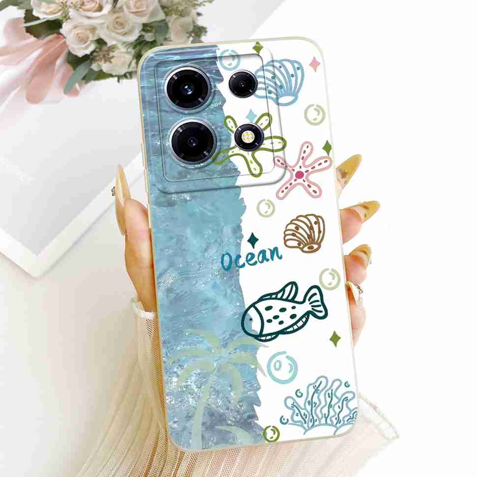 For Infinix Note 30 VIP 4G Case Sunflower Lucky Print Silicone Back Cover For Infinix Note30 VIP X6710 Bumper Phone Cases