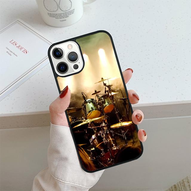 Drummer Playing Drums Phone Case For iPhone 17 Air 13 12 14 15 16 Cover For Apple 14 15 16 Pro Max Plus Coque
