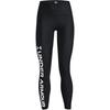 Under Armour Letter Logo Print Slim High-Waisted Leggings Women Leggings Black 1376327-001