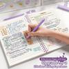 Gradient Color Binder Notebook Detachable Notepad Durable Loose-leaf Notebook  Studnets