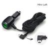 Двойное мини-USB автомобильное зарядное устройство Micro USB кабель прикуривателя 11,5 футов шнур питания розетка зарядное устройство для видеорегистратора видеорегистратор GPS видеорегистратор