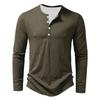 Весна Осень Новая Длинная Рукавная Круглая Горловина Футболка Мужская Облегающая Спортивная Футболка На Пуговицах Топы