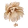 Ostrich Feather Table Lamp Rechargeable Modern Romantic Decoration Lamp Bedroom Bedside Lamp for