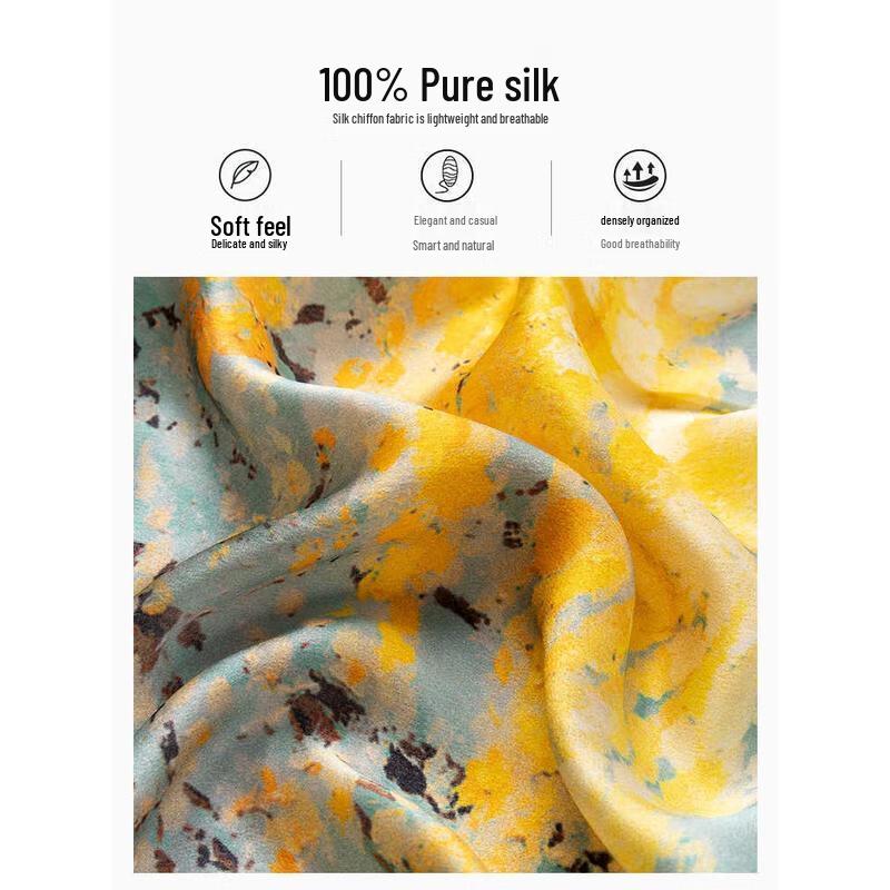 Handunyou Provence Silk Scarf