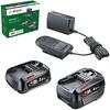 Kit De Démarrage 18 V - BOSCH - Home and Garden - 2 Batteries Li-ion - Chargeur AL 18V-20 - Compact Et Léger