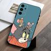 F-Funny TomS Cartoon J-JerryS  phone Case For Samsung Galaxy A73,A72,A71,A70,A53,A52,A51,Others Soft Black Shell