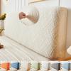 Solid Color Super Soft Bed Head Cover All-inclusive Stretch Headboard Cover Jacquard Bed Back Dust Protector Covers Bedroom