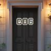 LED House Number Sign Smart Solar Illuminated Address Plaque Mailbox Light Easy