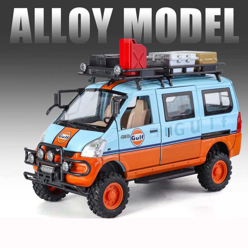 1/24 Wuling Внедорожная Версия Грузовик из Сплава Модель Литьевой Металл Модифицированные Внедорожники Модель Автомобиля Звук и Свет Детская Игрушка Подарок
