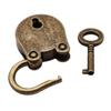 2pcs Mini Bronze Locks Home Decor Retro Lock Accessories Antique Padlock