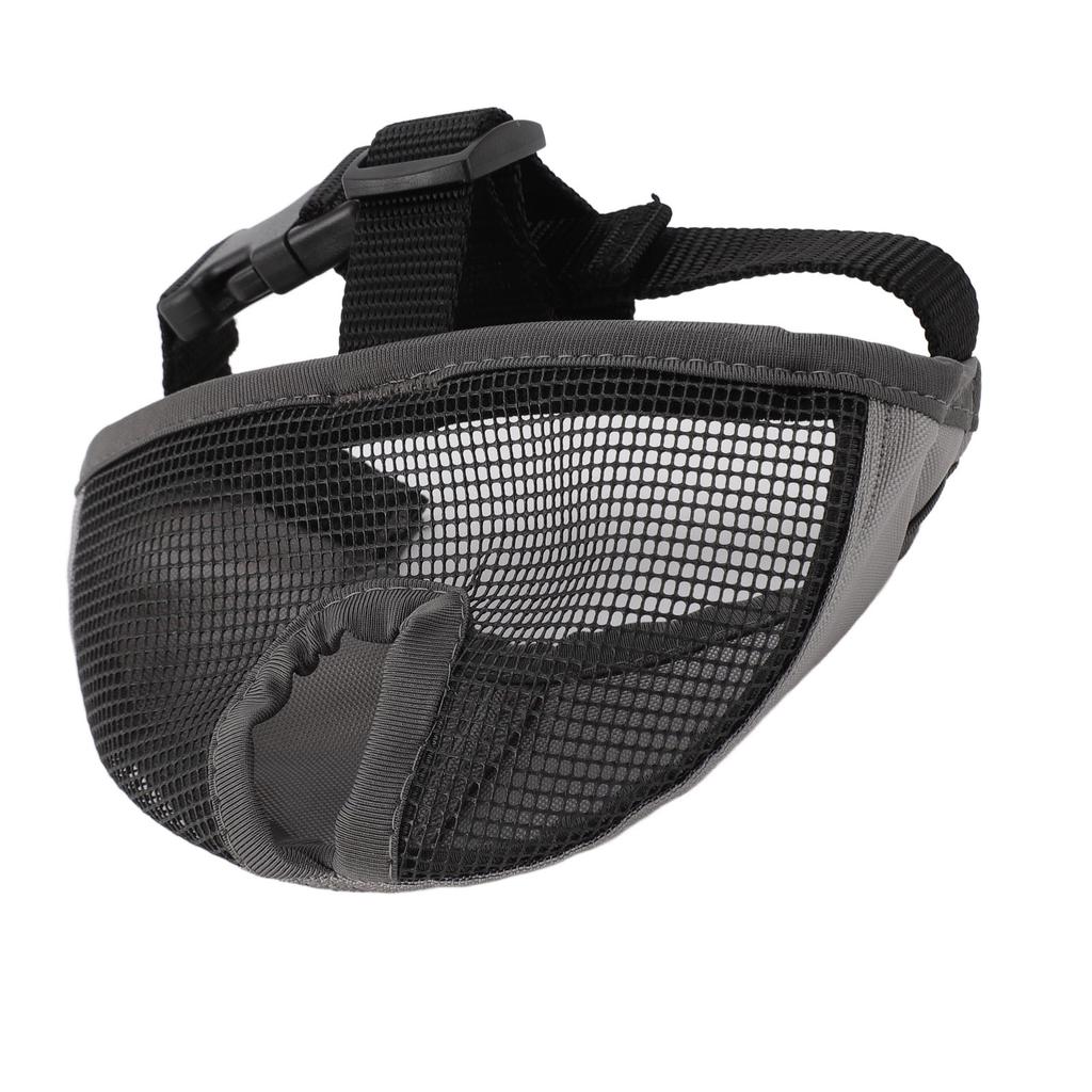 Short Snout Dog Muzzle Soft Comfortable Breathable Flat Face Bulldog Muzzle for Biting Chewing