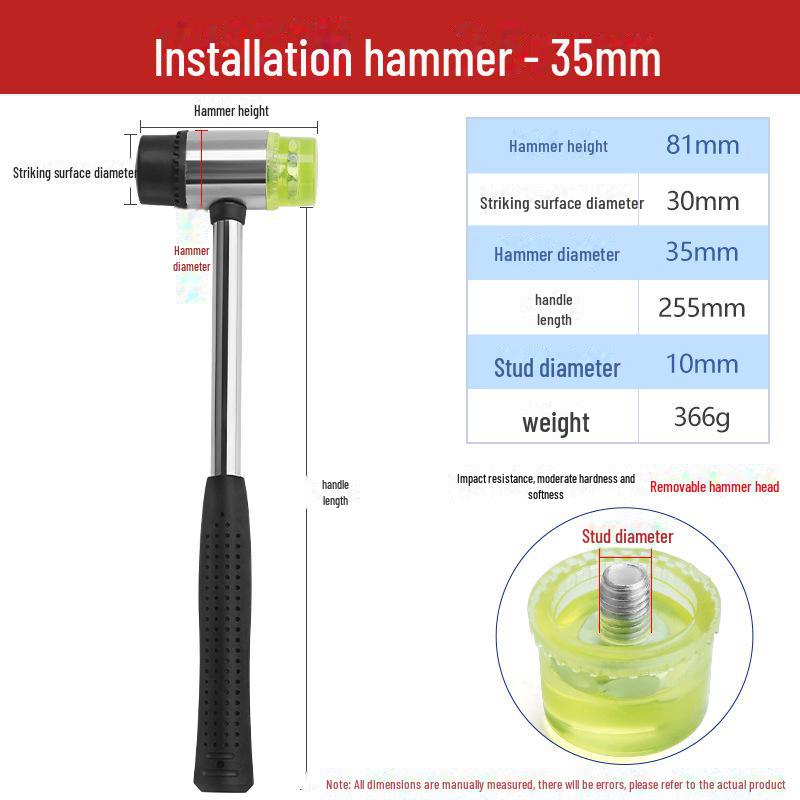 Многофункциональный резиновый молоток для укладки плитки и напольных покрытий