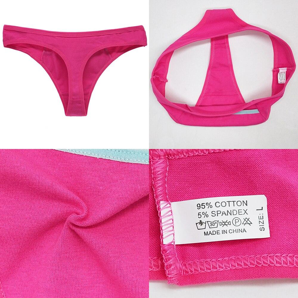 Сексуальные стринги, стринги с Т-образной спинкой, женское нижнее белье, хлопковые женские трусики с низкой талией для молодых девушек, 6 шт./лот