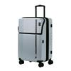 Чемодан Hem 62L Carry Case Чемодан Carry Bag Top Open LOUNGE Оснащен замком TSA, расширяемая жесткая молния для переноски, сине-серый 55,5 см