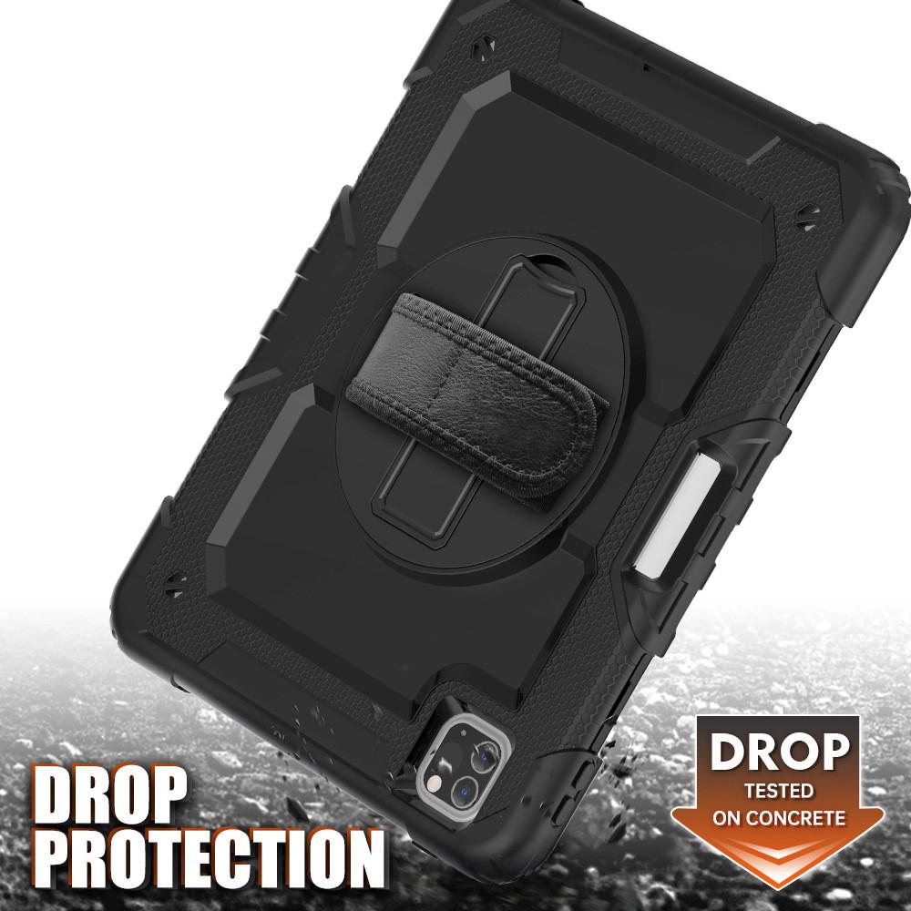 For Ipad Air 11 Shockproof Silicone Case With Adjustable Pc Stand For Heavyduty Protection