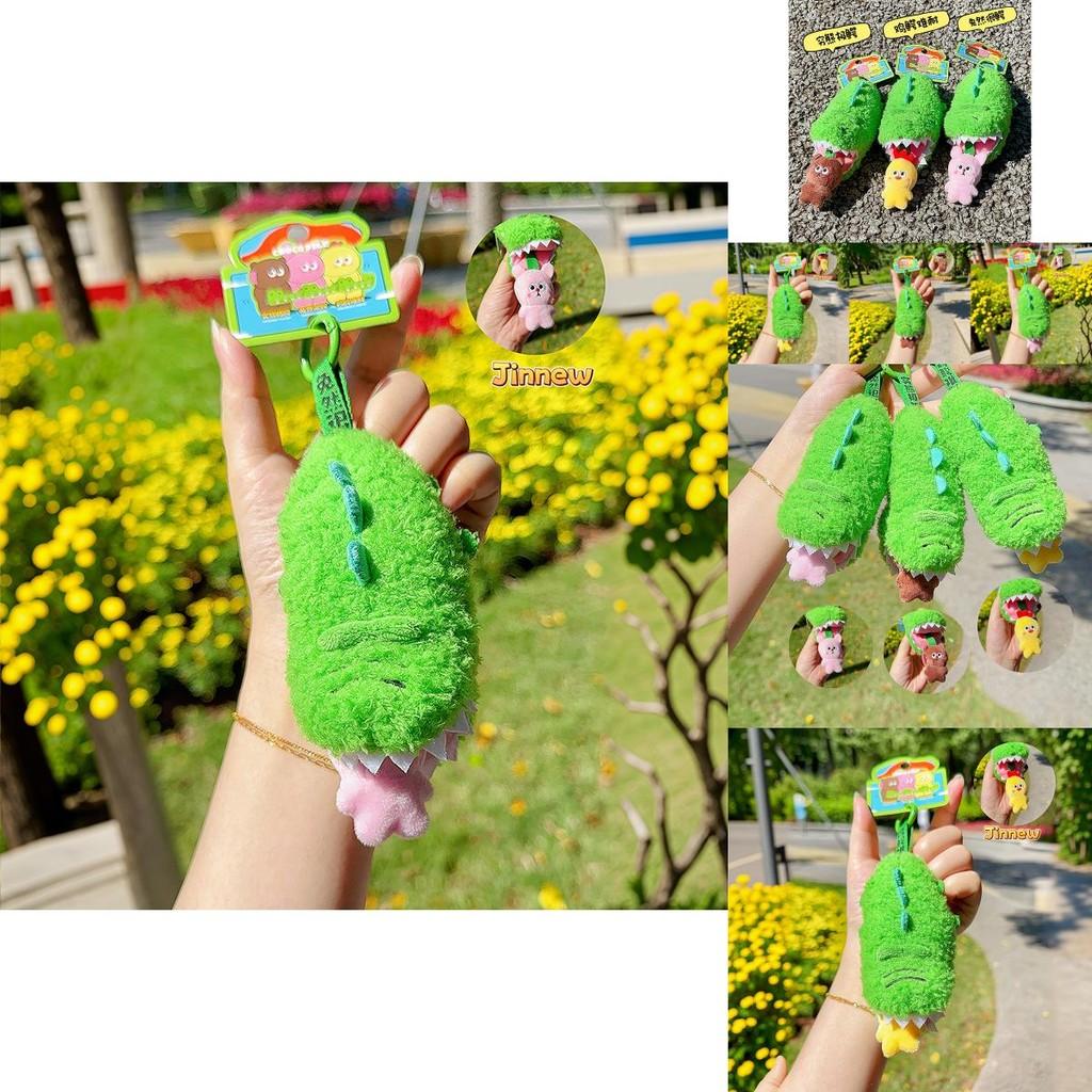 Adorable Plush Crocodile Pull Keychain Cute Cartoon Accessory Gift For Kids