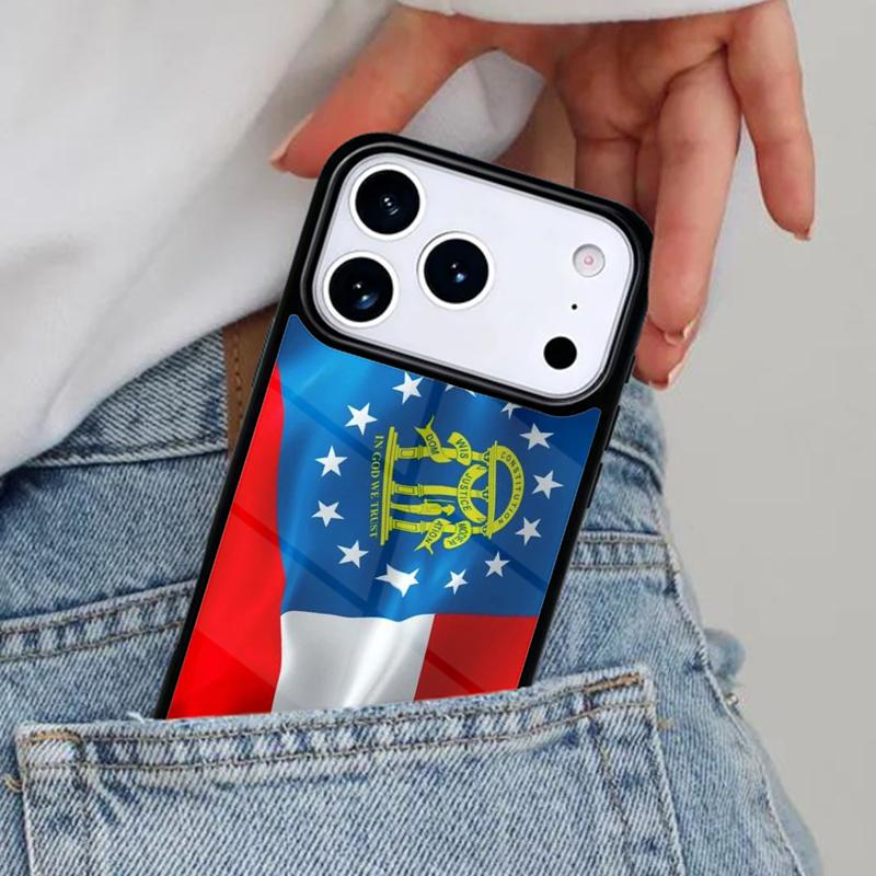 Чехол для телефона с флагом Грузии для iPhone 16e 15 14 13 12 17 Pro Max Plus Air 17pro Чехол Coque