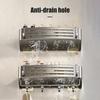 Bathroom Shelf Towel Rack Strong Load-bearing Drainage Hole Design Self Adhesive No Drilling Easy To Install Storage Rack Shower Organizer