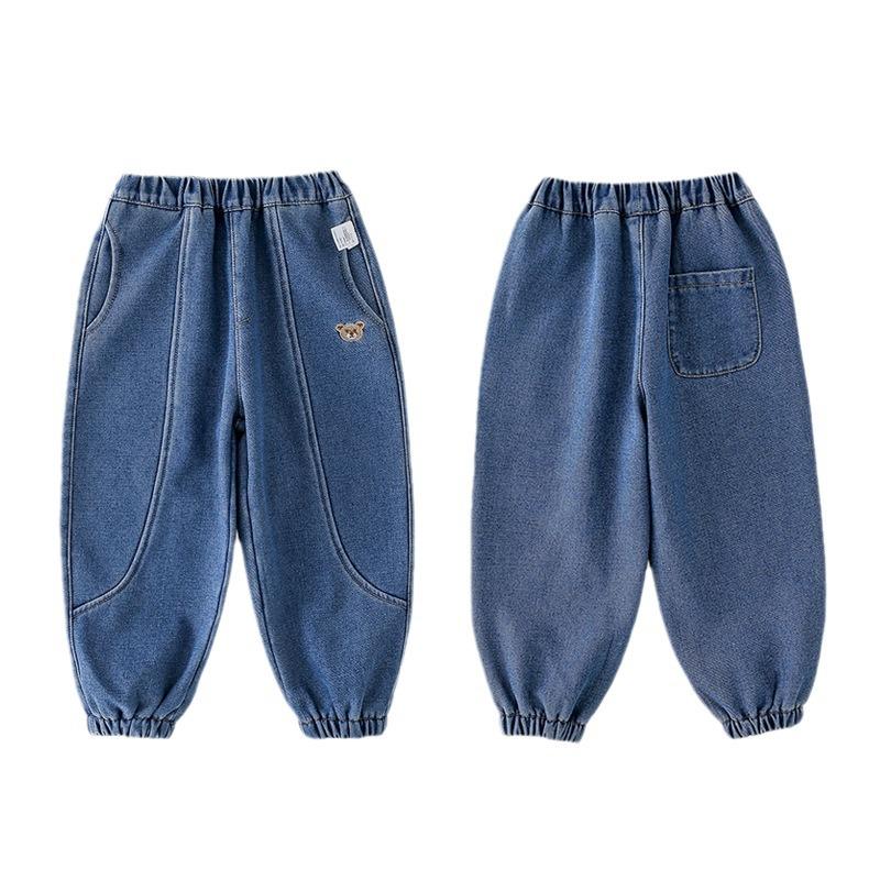 Детские джинсовые брюки Cotton Hall: Теплые вельветовые брюки для детей осень/зима 2024 года.