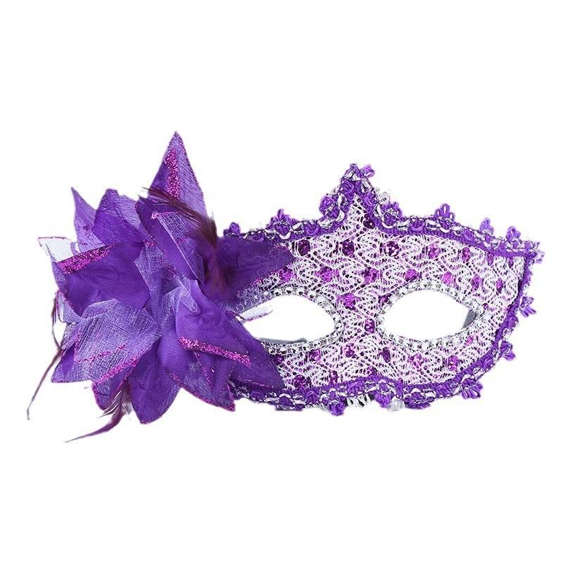 Маска на Хэллоуин на половину лица женская маскарадная вечеринка косплей маска сексуальная кружевная принцесса повязка на глаза