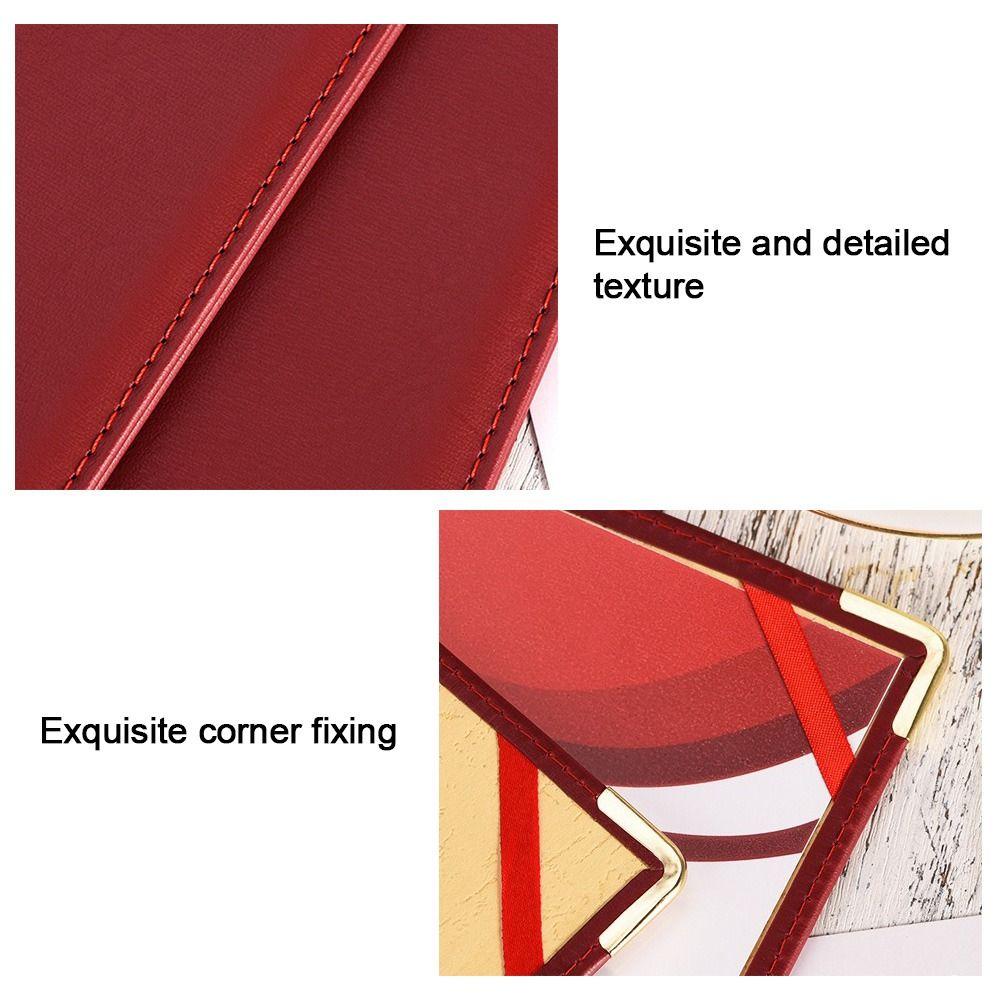 Thicken Blank Folder PU Leather File Page Folder Good Quality Paper Cover