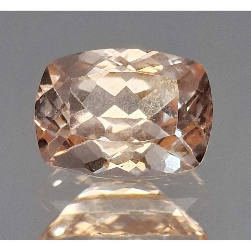 Stunning Peach Morganite Natural Cushion Cut 7-9 Ct Certified Loose Gemstone