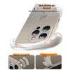 Чехол для iPhone 16 Pro - Совместим с iPhone 15, Цвет титана, Ультратонкий, Матовый прозрачный, Премиальное ощущение