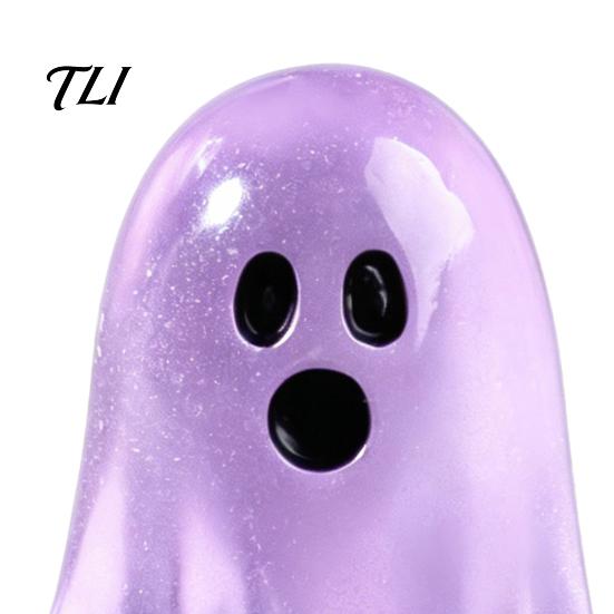 Glowing Ghost Figurines 6PCS Luminous Mini Figures, Miniature Glow in The Dark Halloween Decorations Ornaments, Theme Resin Collections for Party