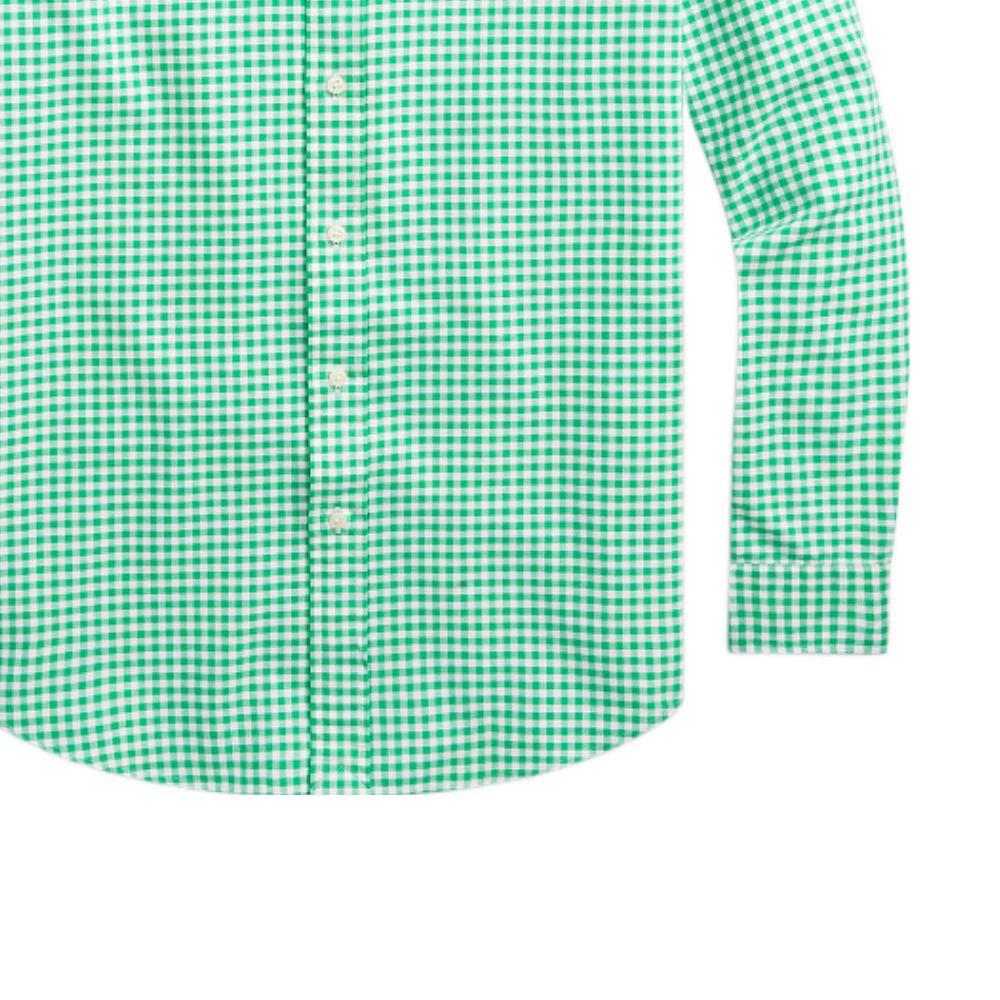 Polo Ralph Lauren SS23 Клетчатая рубашка поло с длинным рукавом Мужские рубашки Зеленые MNPOWOV16822863-999