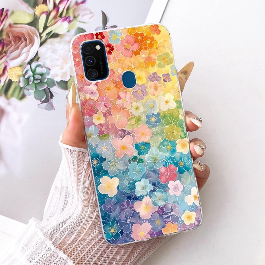 Чехол для Samsung Galaxy M21 SM-M215F Новый модный расписной чехол Мягкий силиконовый чехол для Samsung M21 2021 M 30 s Galaxy M30s Fundas